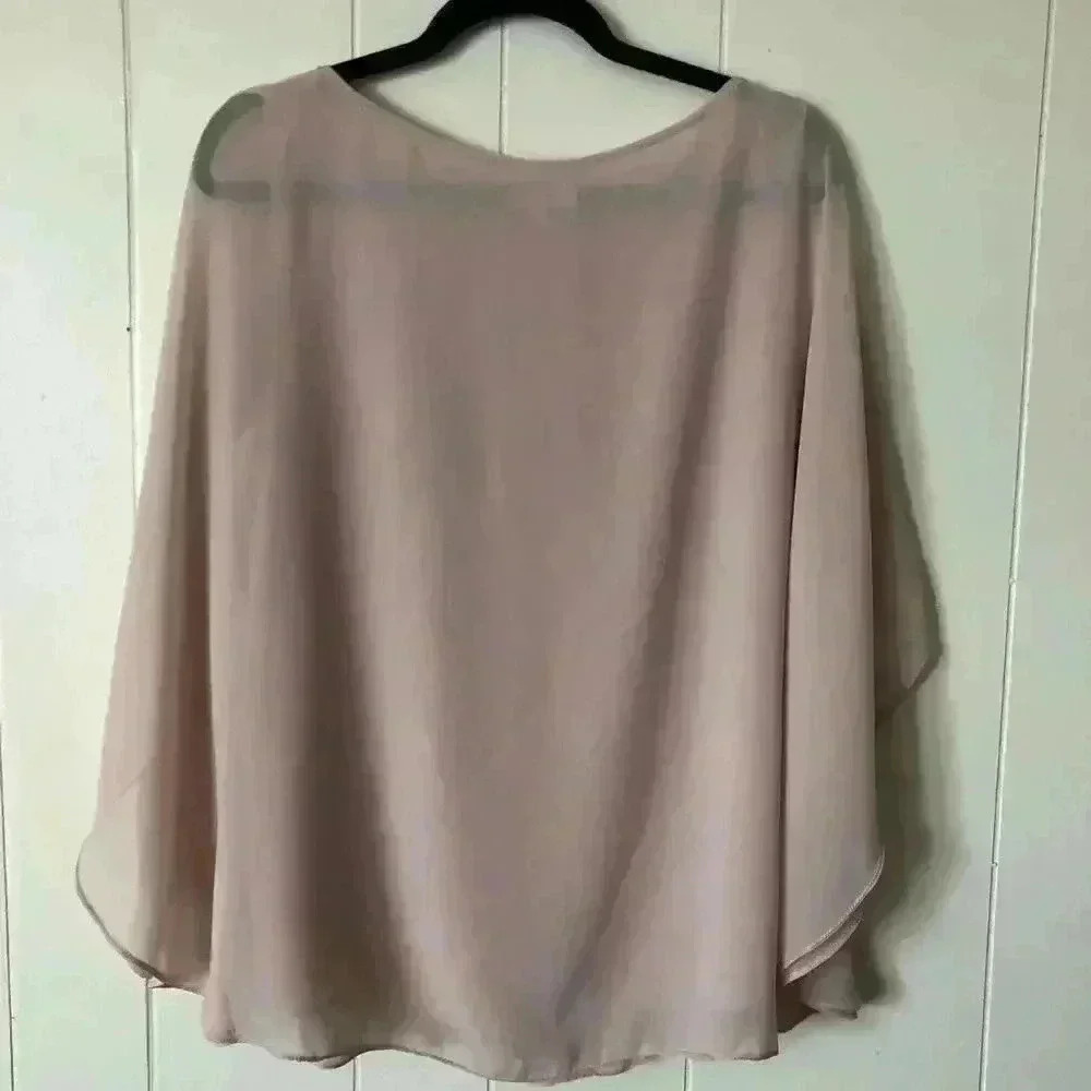 Max Studio Women's Flowly Powdered Pink Blouse Size M - Picture 6 of 6
